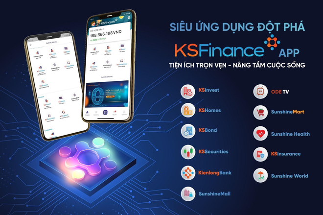 Siêu ứng dụng KSFinance mang đến một hệ sinh thái các sản phẩm và dịch vụ đa dạng, đáp ứng mọi nhu cầu cơ bản của khách hàng.