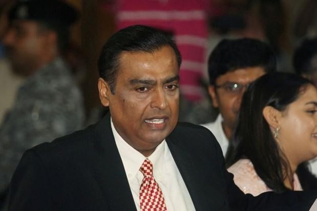 Tài sản của ông Mukesh Ambani hiện nay là 100,6 tỷ USD, sau khi tăng thêm 23,8 tỷ USD trong năm nay. (Nguồn: straitstimes.com).