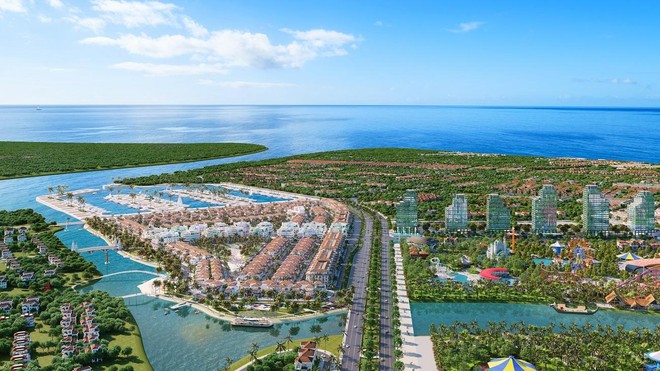 Sun Riverside Village tọa lạc tại vị trí phong thủy đắc lợi, thuận tiện di chuyển đến bãi biển Sầm Sơn hay TP. Thanh Hóa. Ảnh phối cảnh minh họa.