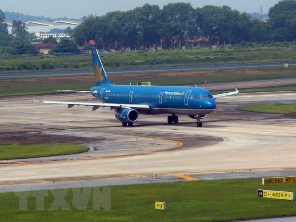 Máy bay của Vietnam Airlines. (Ảnh: Huy Hùng /TTXVN).