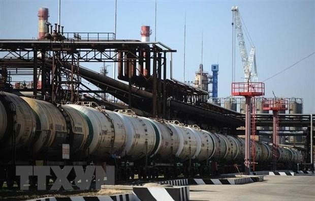 Một cơ sở lọc dầu của Tập đoàn Gazprom, Nga. (Ảnh: TASS/TTXVN).