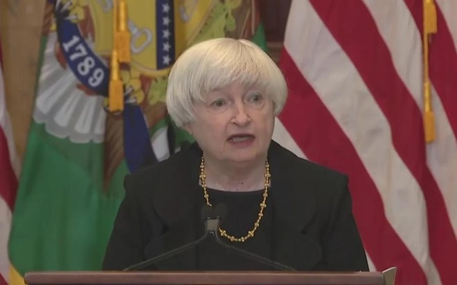 Bộ trưởng Yellen. Ảnh: Sputnik.