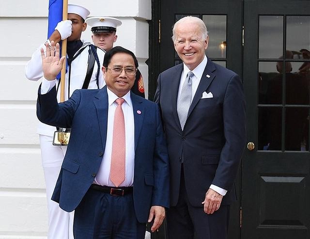 Thủ tướng Phạm Minh Chính và Tổng thống Hoa Kỳ Joe Biden - Ảnh: VGP/Nhật Bắc.