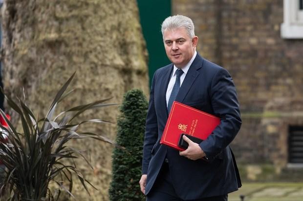 Bộ trưởng phụ trách vấn đề Bắc Ireland của chính phủ Anh, ông Brandon Lewis. (Ảnh: Getty Images).