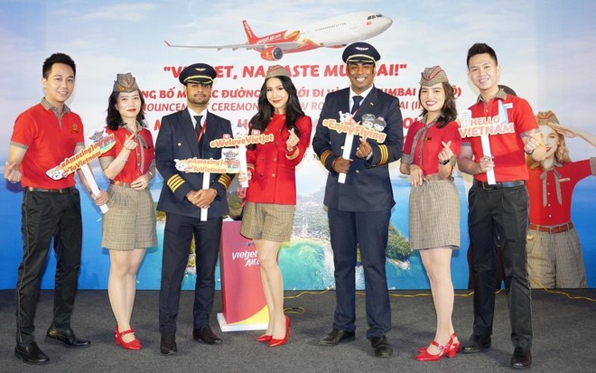 Vietjet mở đường bay Tp.Hồ Chí Minh/Hà Nội - Mumbai cùng các đường bay giữa Việt Nam - Ấn Độ