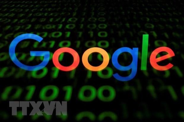 Biểu tượng Google trên màn hình máy tính bảng. (Ảnh: AFP/TTXVN)