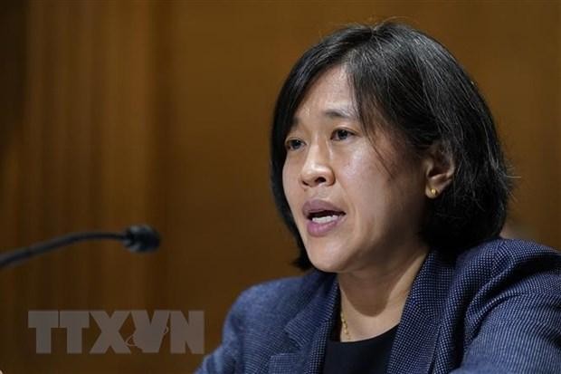 Đại diện Thương mại Mỹ Katherine Tai. (Ảnh: AFP/TTXVN).