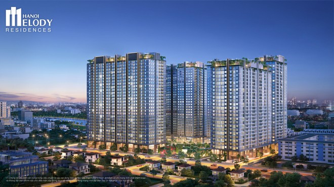 Dự án Hanoi Melody Residences tại Khu đô thị mới Tây Nam Linh Đàm, phường Hoàng Liệt, Quận Hoàng Mai, TP.Hà Nội.