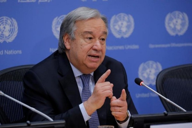 Tổng thư ký Liên Hợp Quốc Antonio Guterres. Ảnh: Reuters.