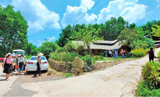 Với quy mô còn khiêm tốn, nhưng Khu du lịch Am Váp Farm đã tạo nên điểm đột phá cho kinh tế nông thôn của Kỳ Thượng. Ảnh: Thu Lê.