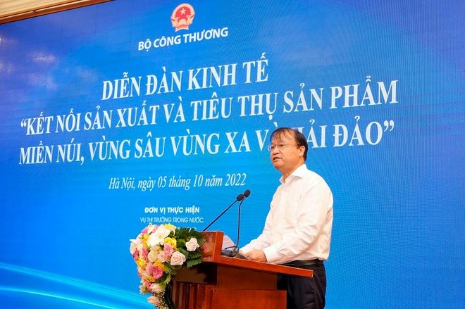 Thứ trưởng Bộ Công thương Đỗ Thắng Hải phát biểu khai mạc Diễn đàn.