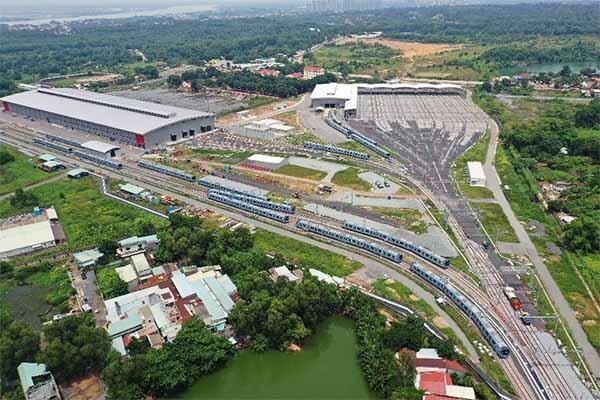 Tuyến metro số 1 (Bến Thành - Suối Tiên) giải ngân chậm do vướng mắc các thủ tục -Ảnh: Lê Toàn.