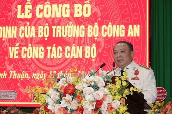 Đại tá Lê Quang Nhân - tân Giám đốc Công an tỉnh Bình Thuận (Ảnh: B.T)