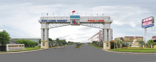 Khu công nghiệp Phúc Long, huyện Bến Lức, tỉnh Long An. Ảnh: BQL KKT Long An.