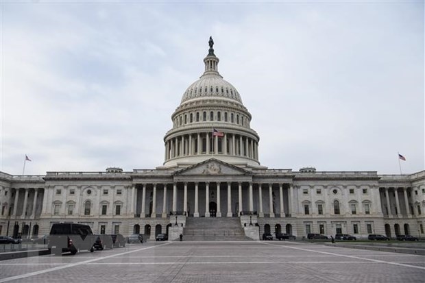 Tòa nhà Quốc hội Mỹ tại Washington, DC. (Ảnh: AFP/TTXVN)