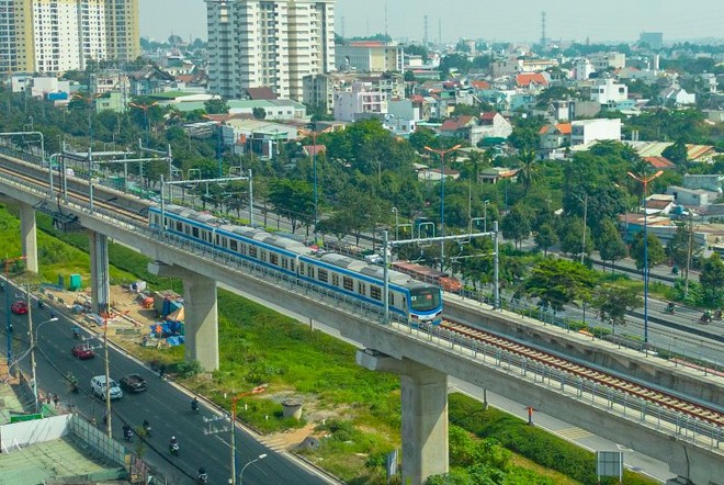 Tuyến metro đi qua Thành phố Thủ Đức (Ảnh: Lê Toàn)