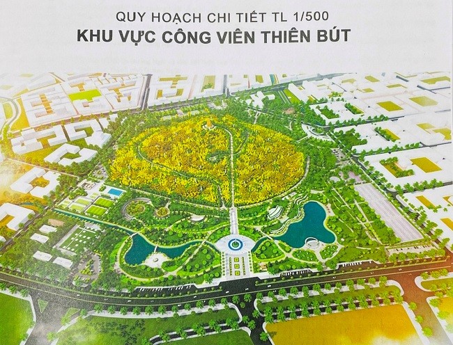 Quy hoạch chi tiết 1/500 khu vực công viên Thiên Bút.