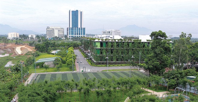 Khu văn phòng làm việc theo mô hình campus tạo cảm giác thoải mái, giúp công việc đạt hiệu quả cao