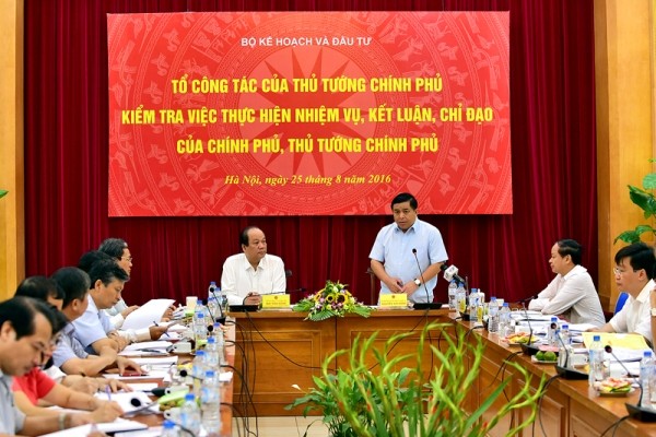 Cuộc làm việc đầu tiên giữa Tổ công tác của Thủ tướng Chính phủ kiểm tra việc thực hiện nhiệm vụ, kết luận, chỉ đạo của Chính phủ, Thủ tướng Chính phủ diễn ra chiều 25/8