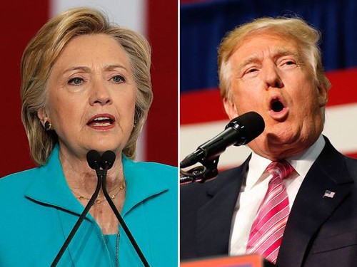 Hillary Clinton vàDonald Trump. Ảnh: AP