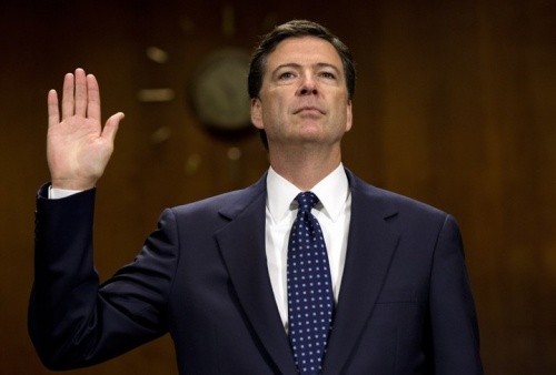 Ông James Comey, người vừa bị sa thải chức giám đốc FBI. Ảnh:AP