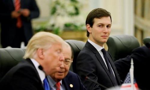 Cố vấn cấp cao Jared Kushner trong chuyến thăm Arab Saudi. Ảnh:Reuters.