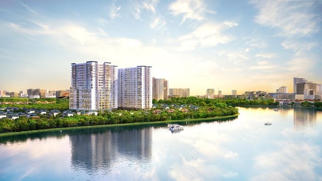 Office-tel Sunrise Riverside “một mình một vẻ” với ba mặt hướng sông ấn tượng