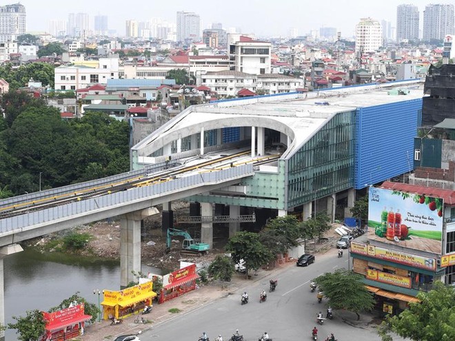 Từ tháng 6/2017 đến cuối tháng 12/2017, không ghi nhận tiến triển đáng kể nào trong xây dựng tuyến Cát Linh - Hà Đông