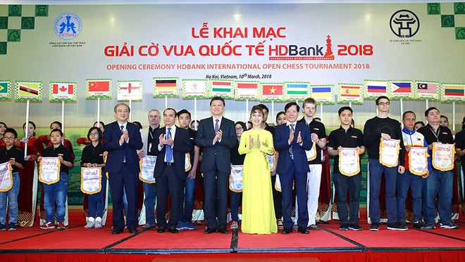 Khai mạc Giải cờ vua quốc tế HDBank 2018 - mùa thứ 8