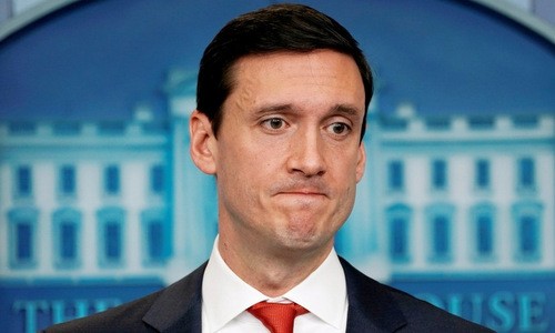 Cố vấn An ninh nội địa Tom Bossert hồi năm 2017. Ảnh:Reuters.