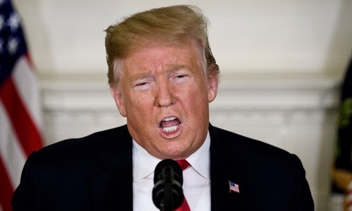 Trump phát biểu tại Nhà Trắng ngày 19/1. Ảnh: AFP.