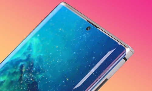 Ý tưởng Galaxy Note10 màn hình 'nốt ruồi', bốn camera sau