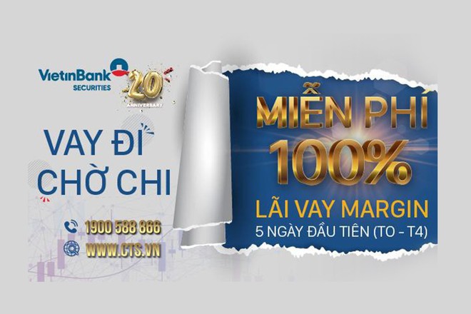 Kỷ niệm 20 năm thành lập, CTS miễn phí 100% lãi suất margin