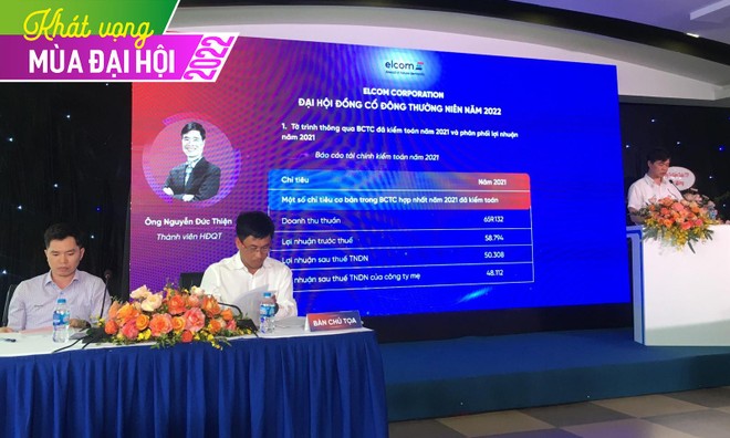 ĐHĐCĐ ELCOM (ELC): Thông qua việc đổi tên, đặt mục tiêu doanh thu năm 2022 đạt 1.000 tỷ đồng