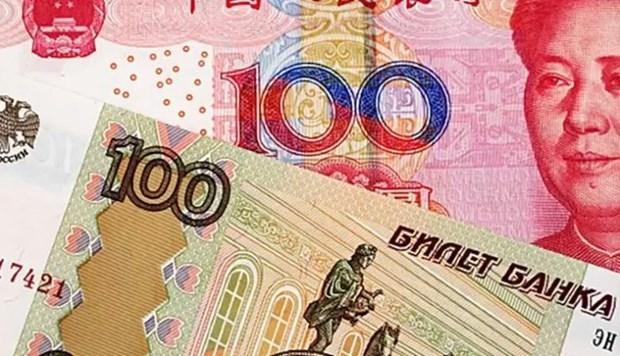 Đồng nhân dân tệ và đồng ruble. (Nguồn: businesspostbd.com)