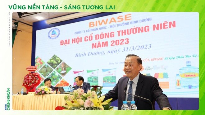 Năm 2023 là năm đầu tiên kể từ khi niêm yết, Biwase không chia cổ tức bằng tiền mặt.