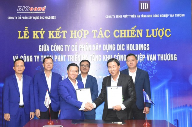 DIC Holdings (DC4) hợp tác chiến lược với Công ty Phát triển hạ tầng Khu công nghiệp Vạn Thương 