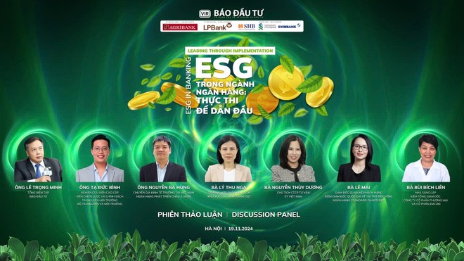 Ngày 19/11, Báo Đầu tư tổ chức Hội thảo ESG trong ngành ngân hàng 