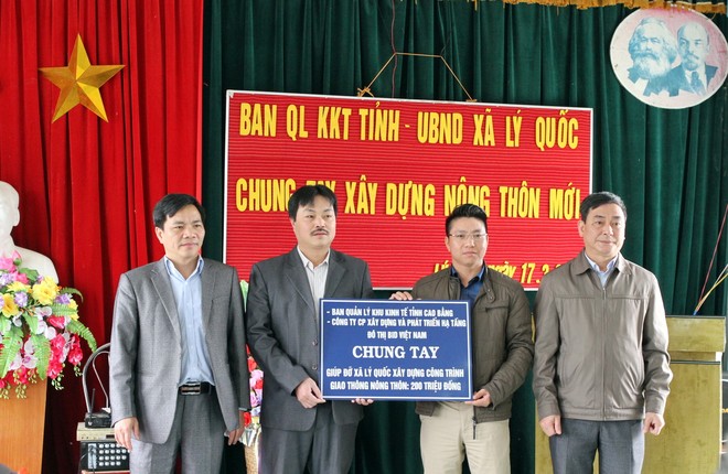 BID chung tay xây dựng nông thôn mới, hỗ trợ học sinh nghèo Cao Bằng 