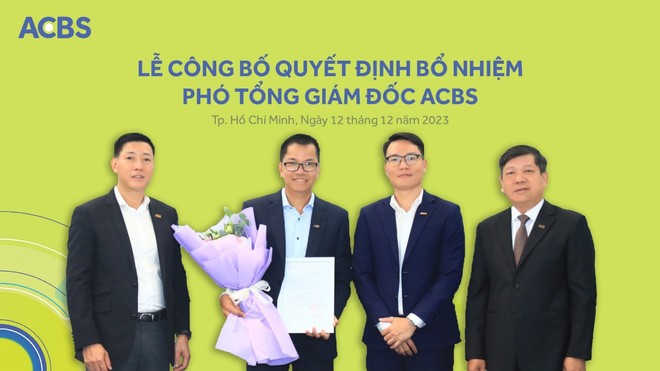 ACBS bổ nhiệm phó tổng giám đốc, đặt mục tiêu tăng trưởng 52% lợi nhuận trong năm 2024