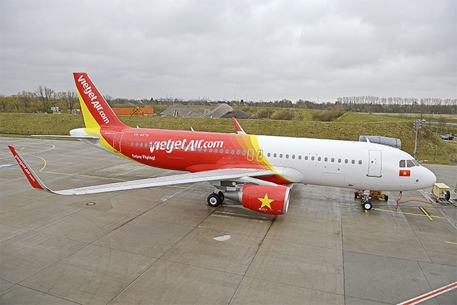 VietJet nhận thêm tàu bay Sharklet mới 