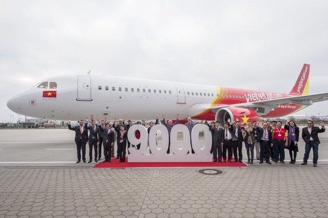 Vietjet đón tàu bay thứ 9.000 của Airbus