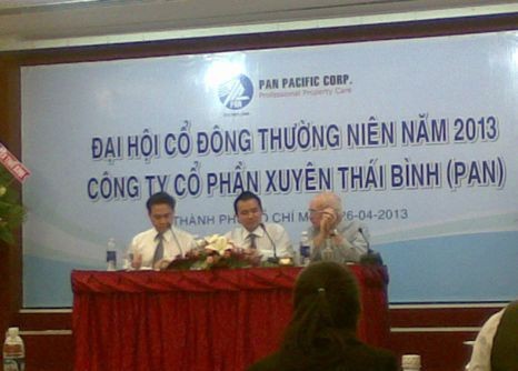 PAN thanh toán 10% cổ tức năm 2013