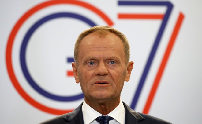 Chủ tịch Hội đồng Châu Âu Donald Tusk. Ảnh: Reuters