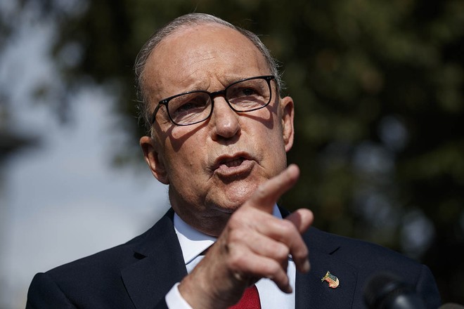 Ông Larry Kudlow, Giám đốc Hội đồng Kinh tế Quốc gia Nhà trắng. Ảnh: AP.