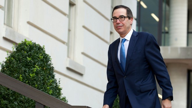 Bộ trưởng Tài chính Mỹ Steven Mnuchin. Ảnh: FT.