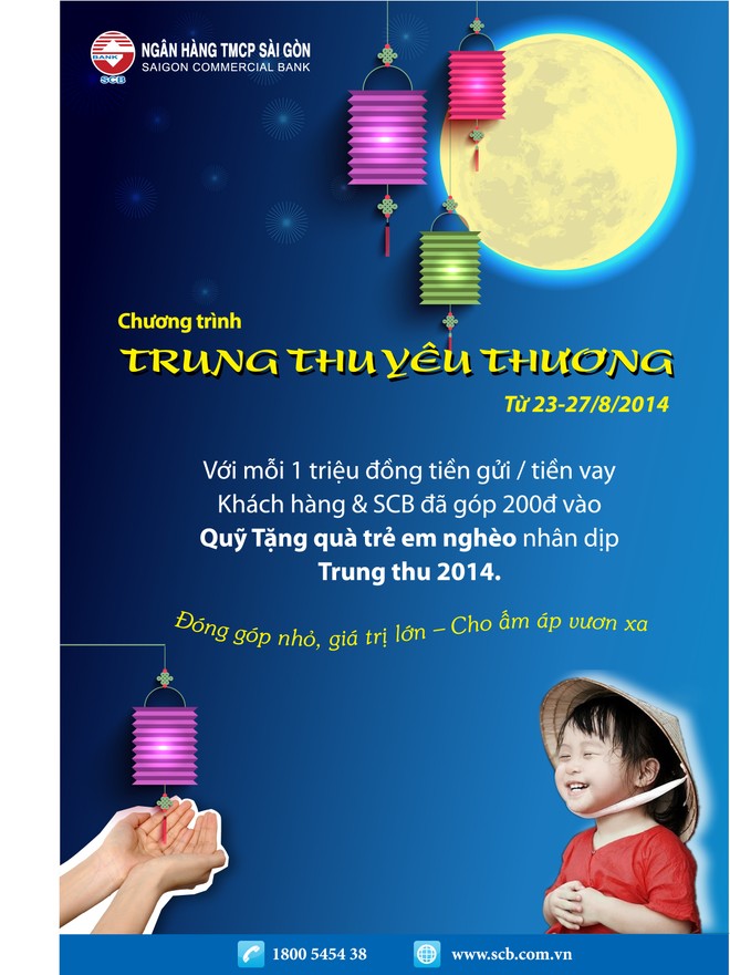 “Trung thu yêu thương” với SCB