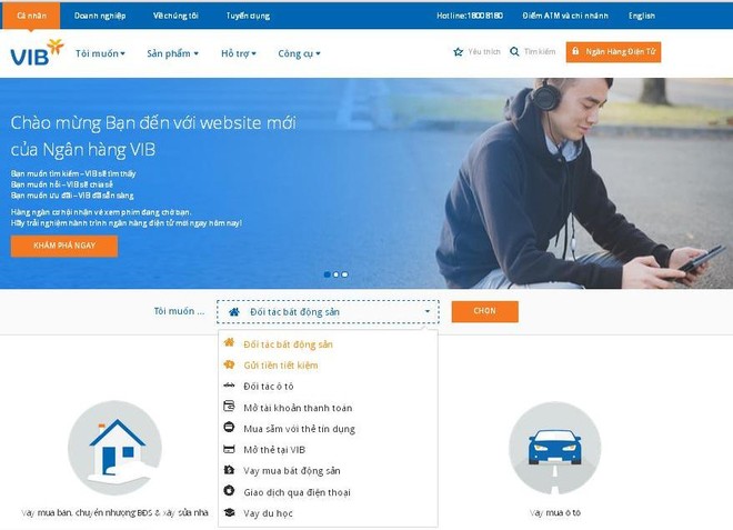 Nhận vé xem phim khi trải nghiệm website mới của VIB