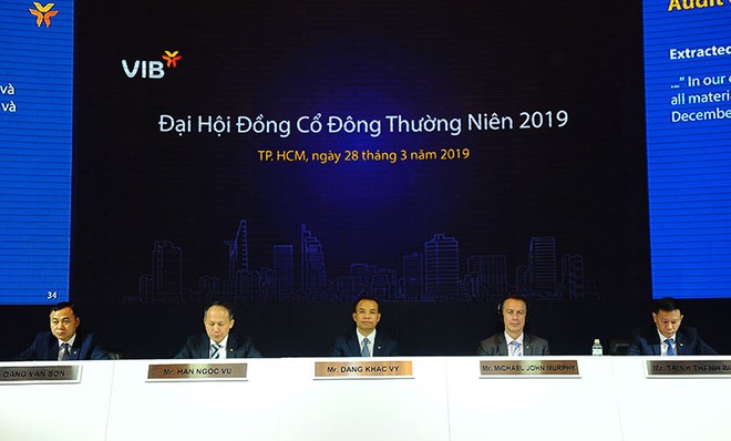 ĐHCĐ VIB: Thông qua kế hoạch lợi nhuận trước thuế 3.400 tỷ đồng năm 2019