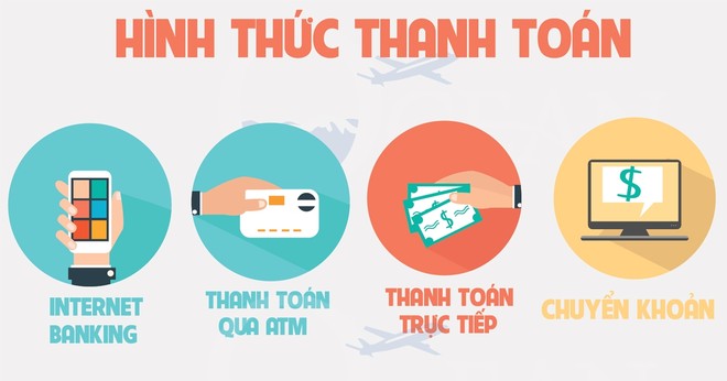 Các hình thức thanh toán vé máy bay